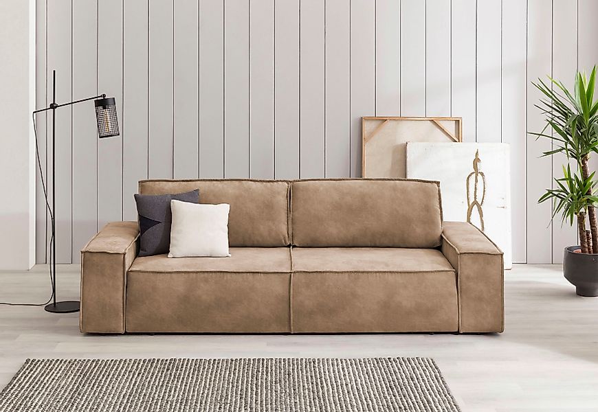 Home affaire 3-Sitzer SHERWOOD Schlafsofa (257cm) günstig online kaufen