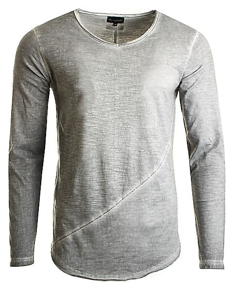 Früchtl Longsleeve mit Vintage Waschung Langarmshirt günstig online kaufen