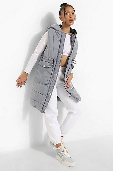 Worldclassca Longweste Worldclassca STEPPWESTE LANG KAPUZE ÄRMELLOS OURDOOR günstig online kaufen