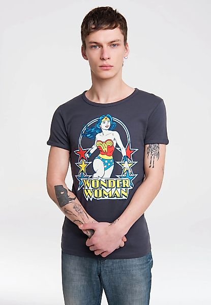LOGOSHIRT T-Shirt "Wonder Woman" mit trendigem Retro-Print günstig online kaufen