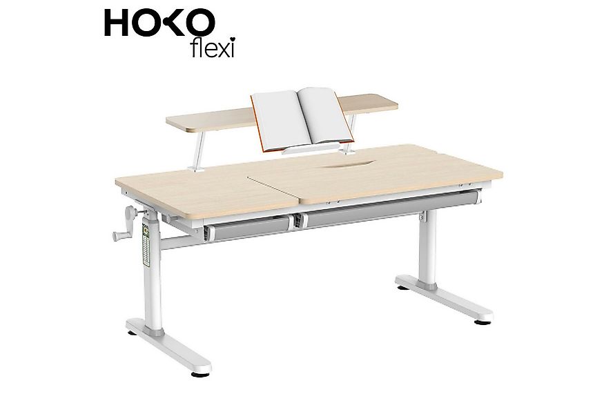 HOKO Kinderschreibtisch mit Schreibtischaufsatz mit Buchstütze (Manuell höh günstig online kaufen