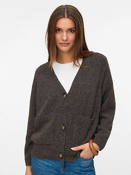 Vero Moda Strickjacke "VMBOOM LS V-NECK BUTTON CARDIGAN GA NOOS" günstig online kaufen