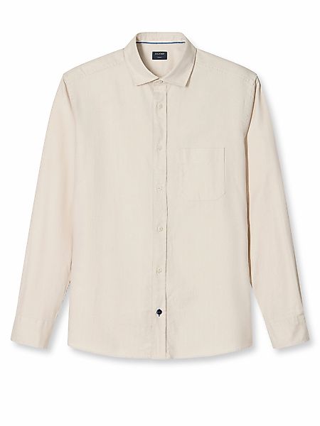 OLYMP Flanellhemd, casual, modern fit, Kentkragen, unifarben günstig online kaufen