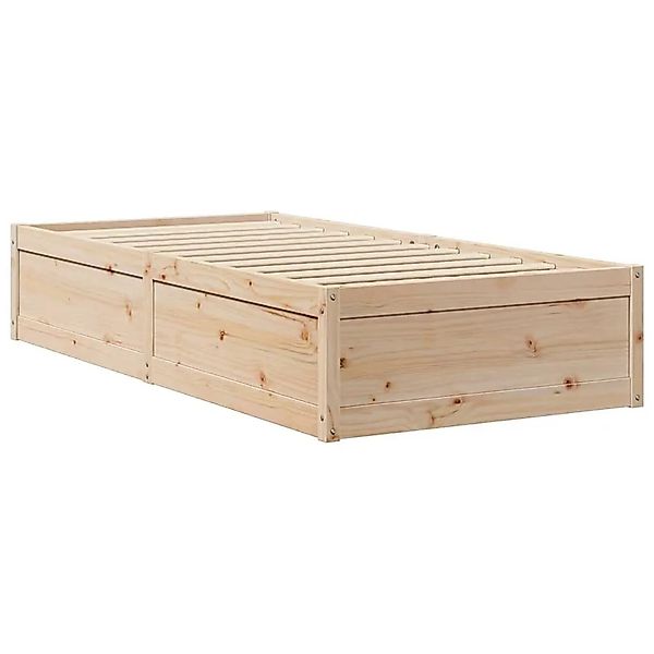 vidaXL Massivholzbett ohne Matratze 100x200 cm Kiefernholz 846828 günstig online kaufen