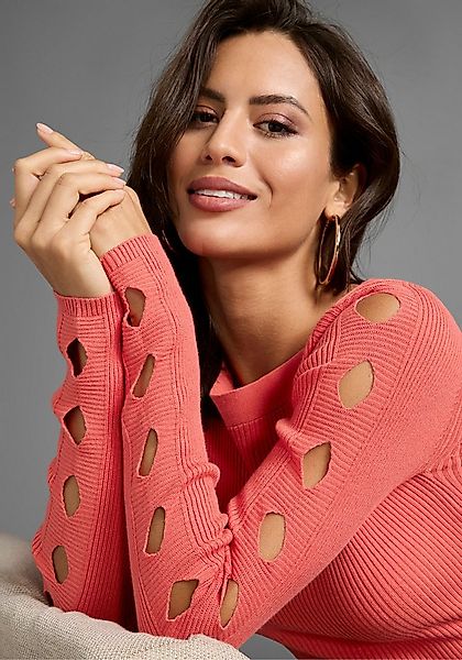 Laura Scott Strickpullover mit modischen Cut-Outs günstig online kaufen