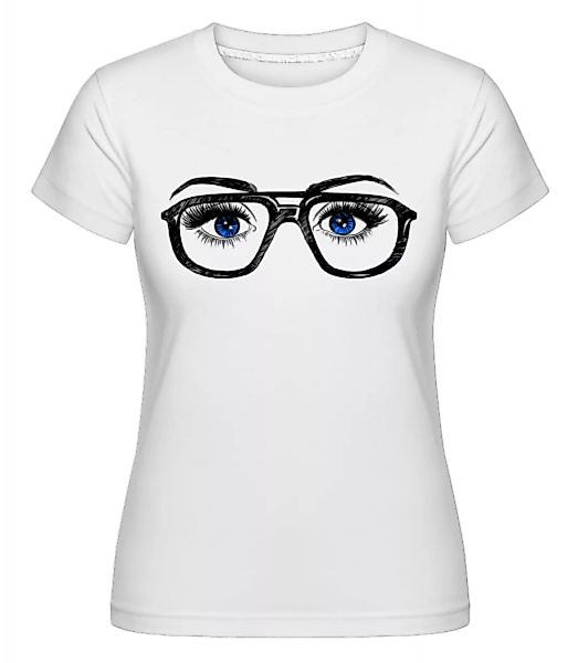 Hipster Augen Blau · Shirtinator Frauen T-Shirt günstig online kaufen