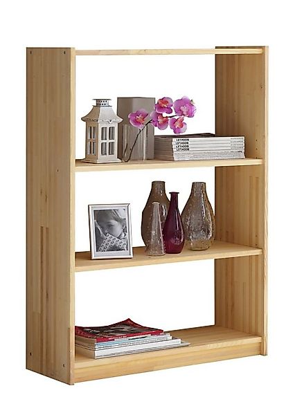 Ticaa Standregal Standregal Bücherregal Kiefer Natur H111cm, Massives Quali günstig online kaufen