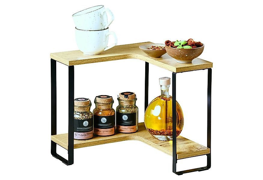 Kesper Küchenregal Eckregal für die Küche mit zwei Ablagen aus Holz, 30 x 3 günstig online kaufen