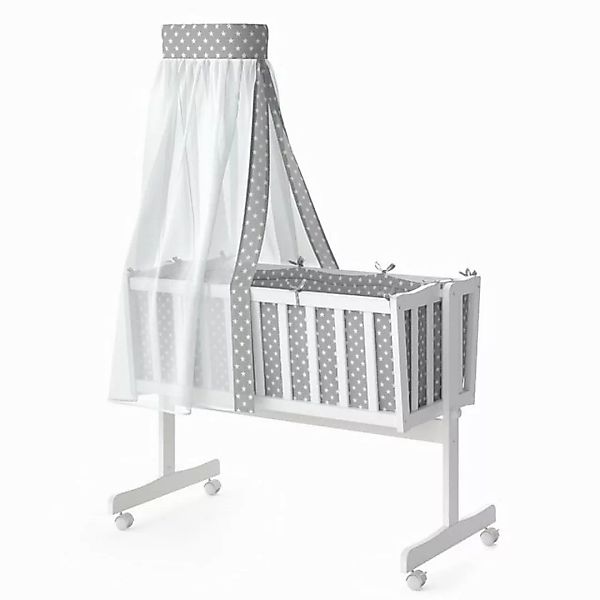 VitaliSpa® Babybett Noah, Weiß, 40x90 mit Kapuzenpulli günstig online kaufen