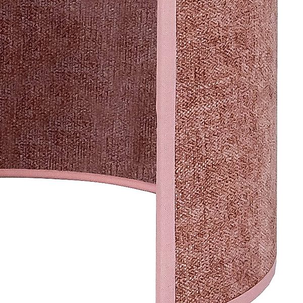 Euluna Wandleuchte Celine, pink, Chenille-Stoff, Höhe 24 cm günstig online kaufen