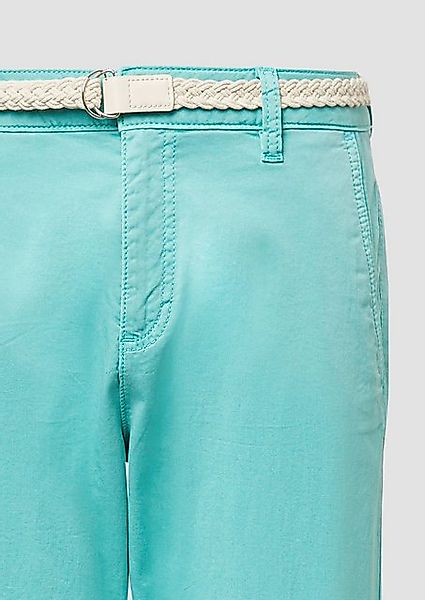 s.Oliver Stoffhose Chino mit geflochtenem Gürtel und Garment Dye günstig online kaufen