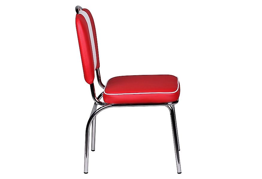 FINEBUY Esszimmerstuhl American Diner Stuhl 50er Jahre Retro Möbel Stuhl (A günstig online kaufen