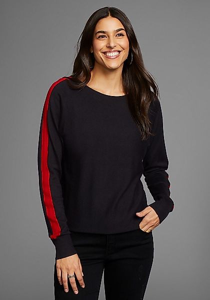 Laura Scott Longpullover mit farblich abgesetzten Kontraststreifen günstig online kaufen