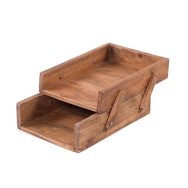 DESIGN DELIGHTS Aufbewahrungsbox DOKUMENTENABLAGE "SLIDE", Altholz günstig online kaufen