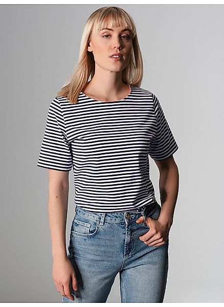 Trigema T-Shirt TRIGEMA T-Shirt mit Streifenmuster günstig online kaufen
