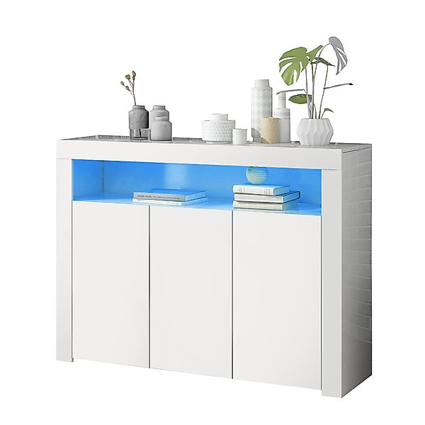 OKWISH Sideboard Kommodenschrank mit  LED Beleuchtung günstig online kaufen