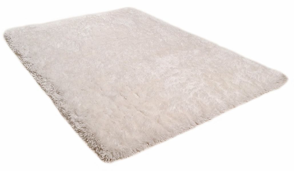 THEKO Hochflor-Teppich "Flokato" rechteckig 60 mm Höhe Uni Farben, handgetu günstig online kaufen