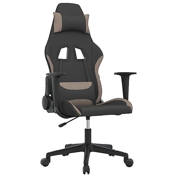 vidaXL Gaming-Stuhl mit Massagefunktion Schwarz und Taupe Stoff 345493 günstig online kaufen