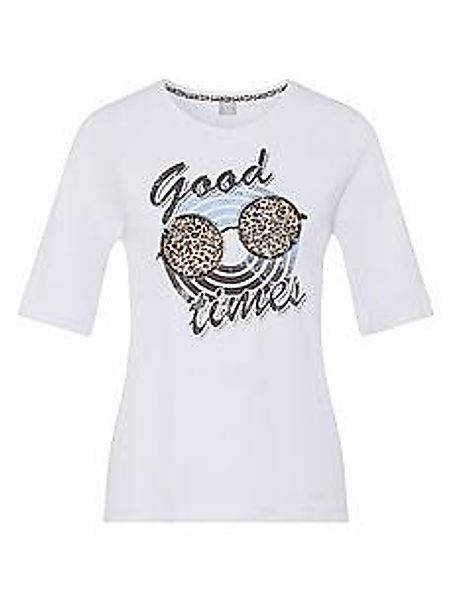 Rundhals-Shirt Rabe weiss günstig online kaufen