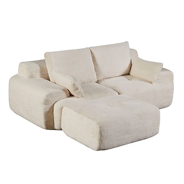 Leawin Sofa 2-Sitzer Sofa ohne Montage, günstig online kaufen