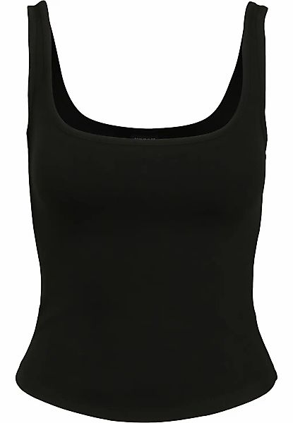 URBAN CLASSICS Tanktop "Urban Classics Damen Ladies Wide Neck Top" 1 Stk. günstig online kaufen