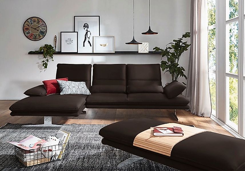 W.SCHILLIG Ecksofa »broadway, Designsofa mit tollem Sitzkomfort, L-Form«, S günstig online kaufen