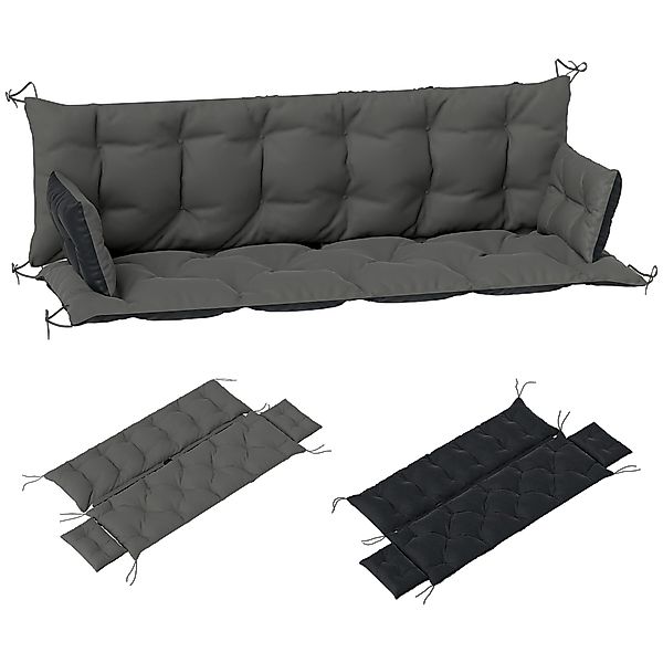 Outsunny Sitzkissen 3 Sitzer, 180x110x8 cm, günstig online kaufen