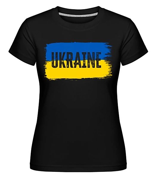 Ukraine Pinselstriche · Shirtinator Frauen T-Shirt günstig online kaufen