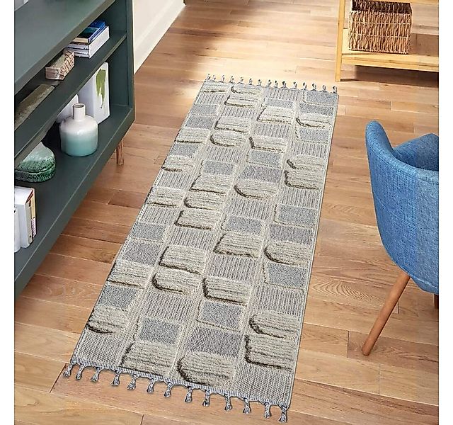 Carpet City Hochflor-Teppich VALENCIA 950, rechteckig, Höhe: 20 mm, Läufer, günstig online kaufen