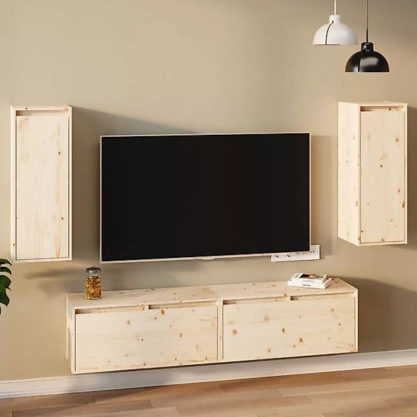 Vidaxl Wandschränke 2 Stk. 30x30x80 Cm Massivholz Kiefer günstig online kaufen
