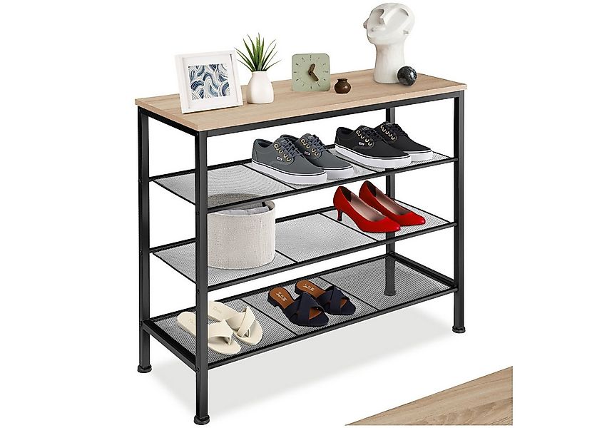 tectake Schuhregal Newport, Set 1-tlg., Industrial Style günstig online kaufen