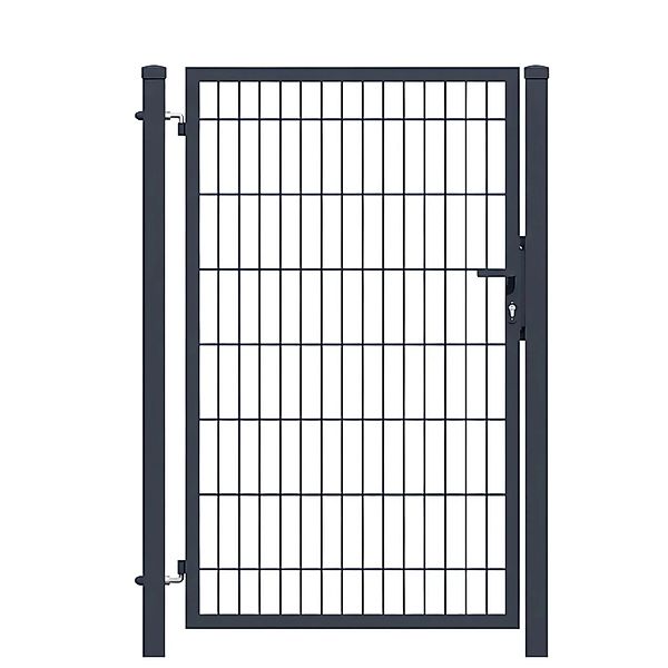 GEWA Gartentor Economy Einflügelig 1m Breit 1,8m Hoch Doppelstabmattentor D günstig online kaufen