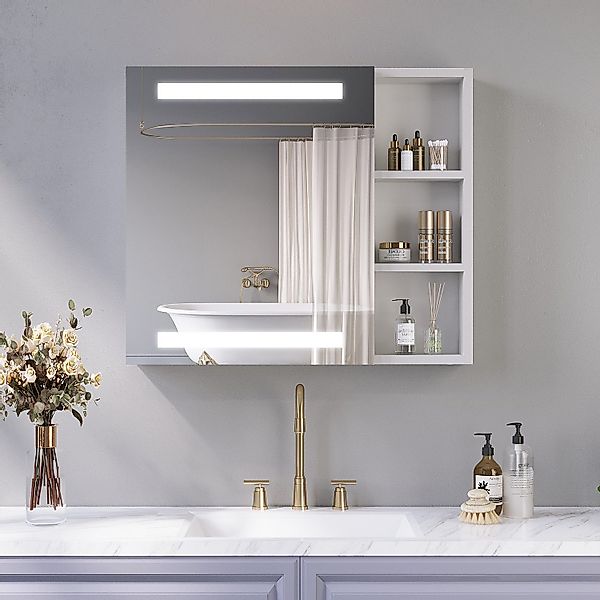 AQUALAVOS Badezimmerspiegelschrank LED Badezimmer Spiegelschrank Spiegel günstig online kaufen