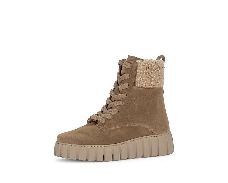 Gabor Plateau Stiefelette Materialmix Leder/Lederimitat Plateaustiefelette günstig online kaufen