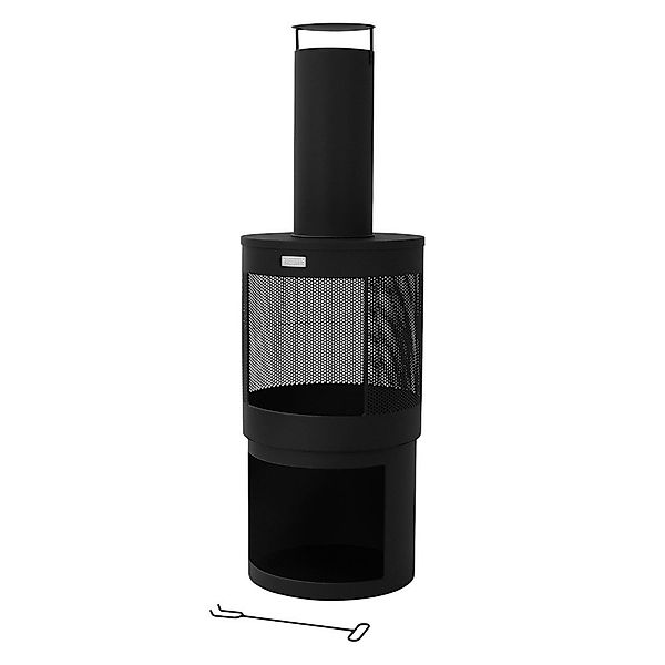 ML-DESIGN Feuerstelle Gartenkamin mit Schornstein Stahl günstig online kaufen