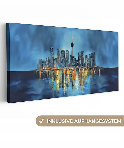 OneMillionCanvasses® Leinwandbild Panorama Skyline von Toronto günstig online kaufen