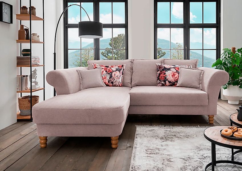 Home affaire "Tassilo Mega Polsterecke mit Kaltschaum im Sitz, bequem, L-Fo günstig online kaufen