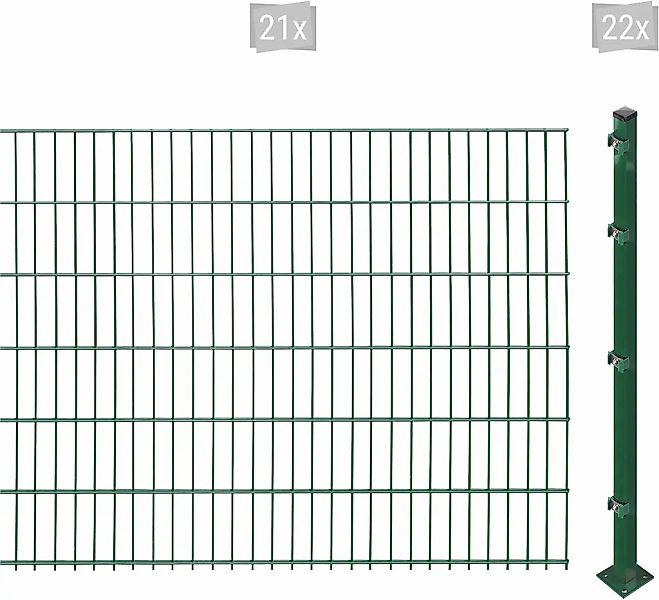 Arvotec Doppelstabmattenzaun "ESSENTIAL 123 zum Aufschrauben", Zaunhöhe 123 günstig online kaufen