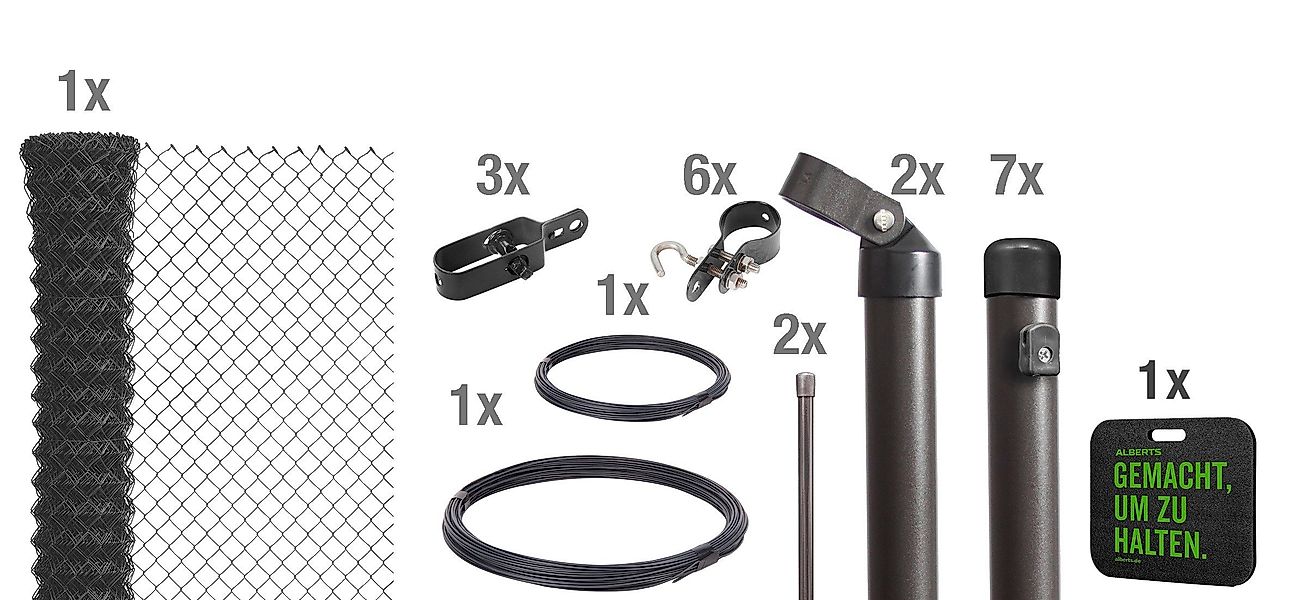Alberts Maschendrahtzaun, (Set), Höhe: 80 - günstig online kaufen