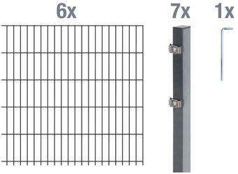 Alberts Doppelstabmattenzaun Grundset, (Set), Höhe: 80-160 günstig online kaufen