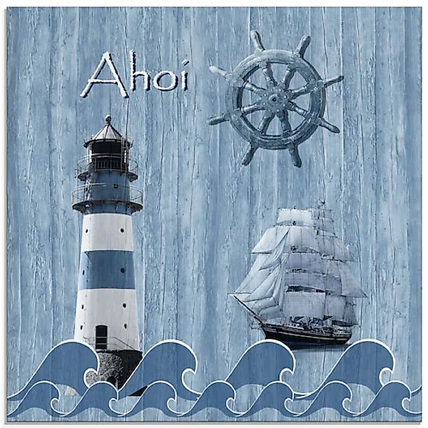 Artland Glasbild »Ahoi im maritimen Blau« Küste 1 Stk. tlg. in verschiedene günstig online kaufen