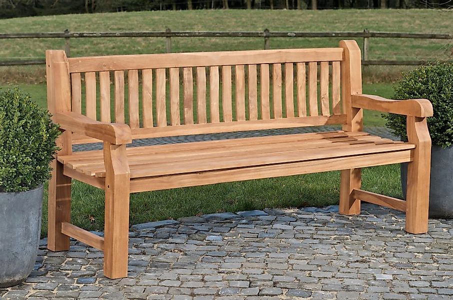 TPFGarden Gartenbank Jacky-N, Teak-Holz Sitzbank massiv günstig online kaufen