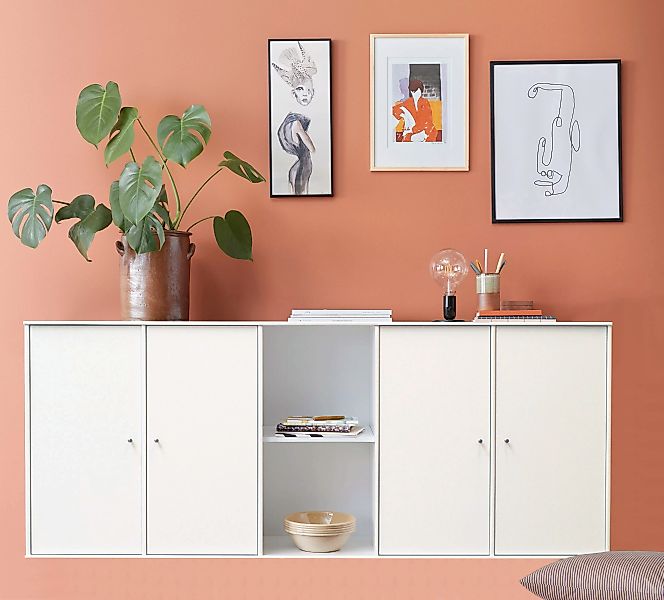 Hammel Furniture Sideboard "Mistral Kubus", mit vier Türen, Wandmontage/ste günstig online kaufen