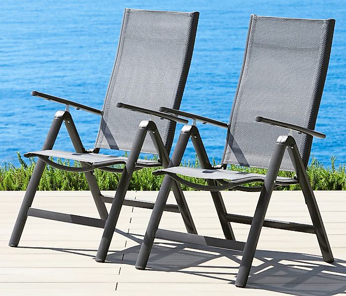 MERXX Gartenstuhl "Amalfi, TOPSELLER", (Set), 2 St., 2er Set, Alu/beschicht günstig online kaufen