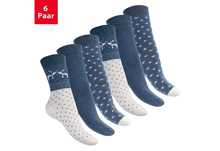 Footstar Thermosocken Damen Wintersocken (6 Paar) Warme Vollfrottee Thermo günstig online kaufen