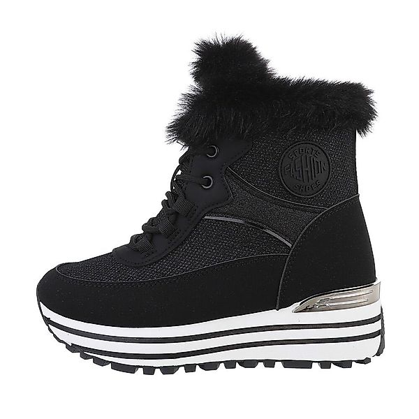 Ital-Design Damen High-Top Freizeit Sneakerboots Keilabsatz/Wedge günstig online kaufen