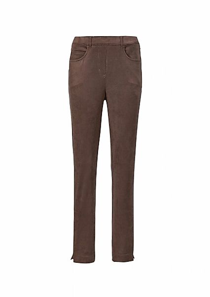 GOLDNER 2-in-1-Hose "Bi-elastische Hose in superweichem Veloursleder-Look" günstig online kaufen