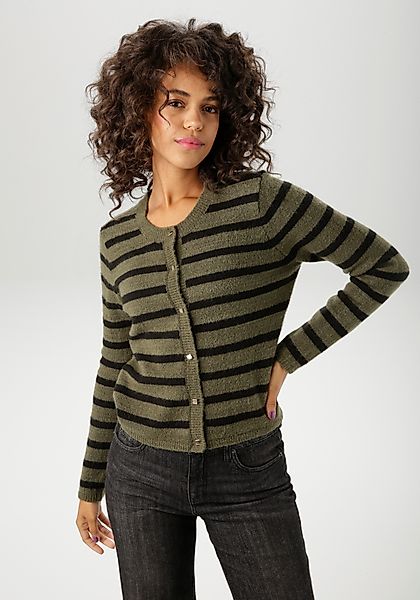 Aniston CASUAL Strickjacke im Streifen-Dessin - günstig online kaufen