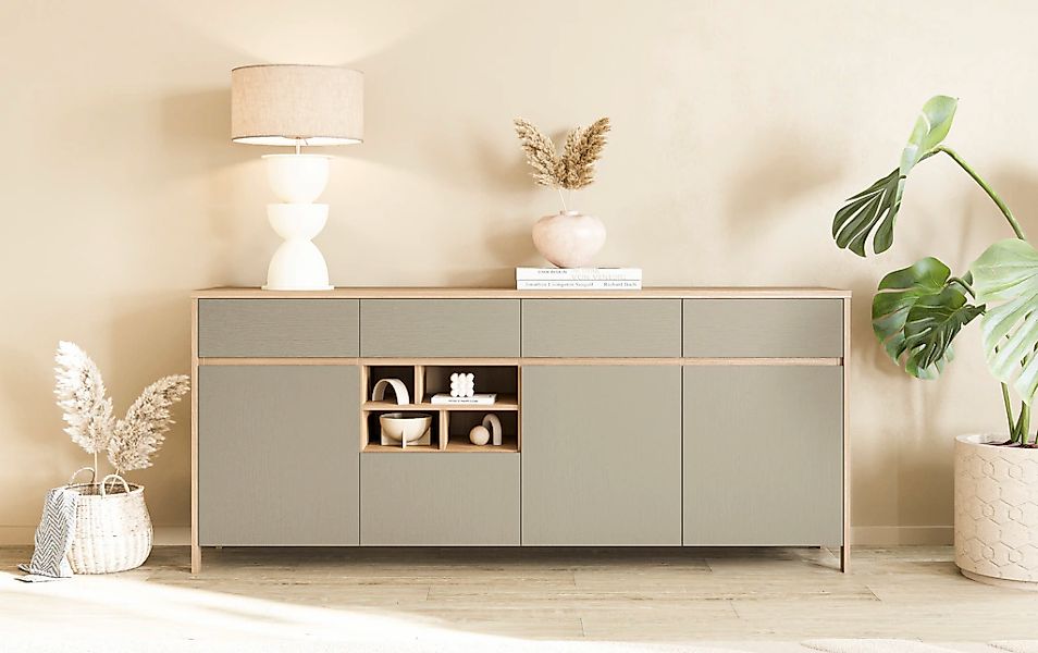 Home affaire Sideboard "Stranda, moderner Schrank, Kommode im Scandi-Style, günstig online kaufen