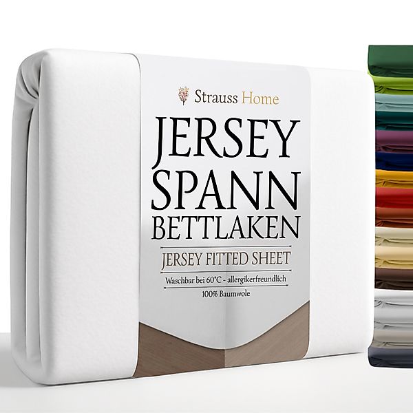Strauss Home Spannbettlaken Premium, Gummizug: Rundumgummi, günstig online kaufen